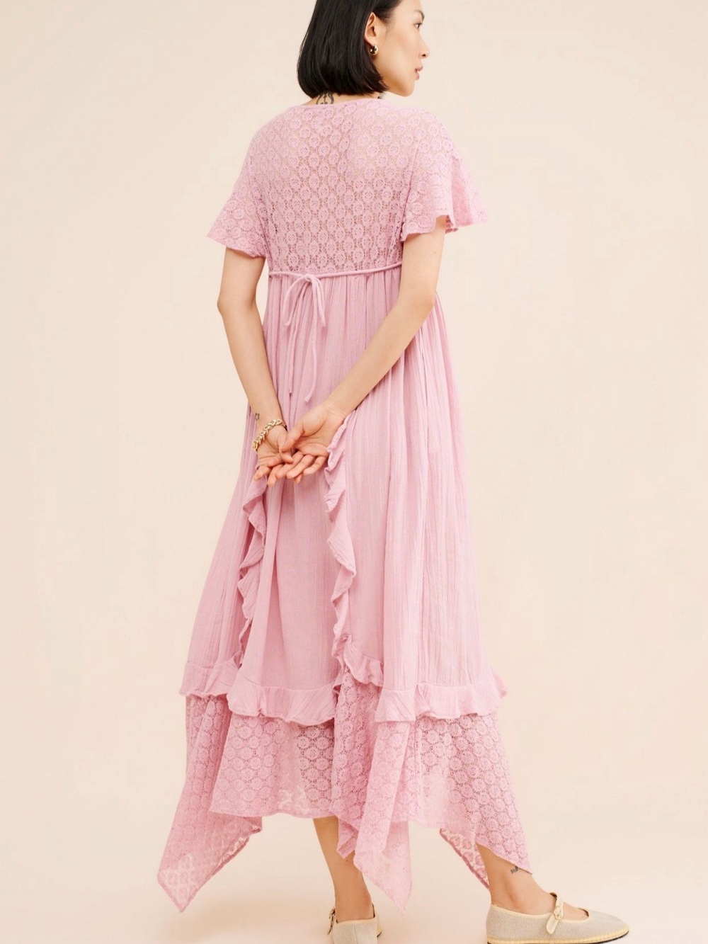 [Free People] Bring the Romance Midi Dress NWOT/never worn Medium - Picture 4 of 5